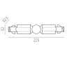 Соединение LIGHTSTAR 504157-FRPI QUATTRO с меняющимся углом к треку 5040xx-(F)/(R) ЧЕРНЫЙ