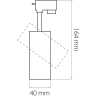 Светильник светодиодный для 1-фазного трека LIGHTSTAR VOLTA 227246