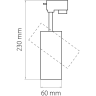 Светильник светодиодный для 1-фазного трека LIGHTSTAR VOLTA 228246
